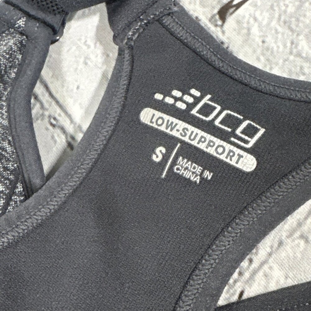 BCG Women’s Low Support Molded Cup Sports Bra size Small Grey Gray Removable Pad - Picture 6 of 14